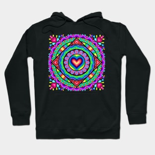 Valentine Heart Mandala Hoodie